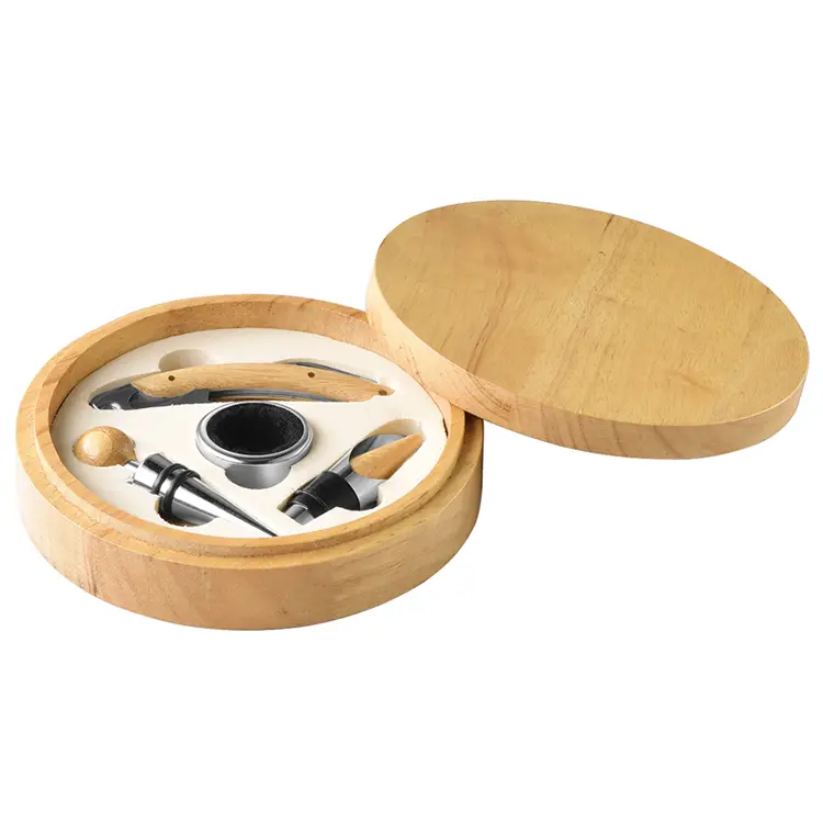 Rundform bambu vin set